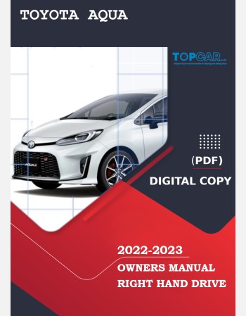 toyota aqua hybrid 2022-2023 owners manual in english
